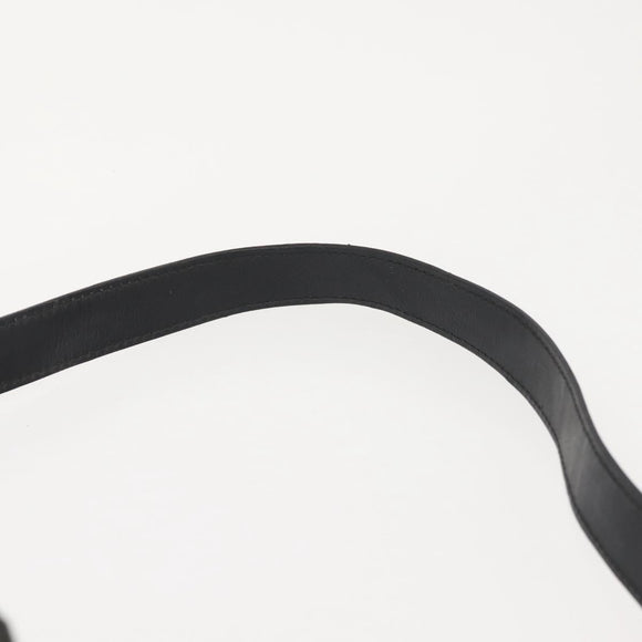 GUCCI Bamboo Hand Bag Nylon 2way Black Silver Auth BA5354