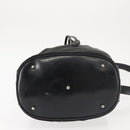 GUCCI Bamboo Hand Bag Nylon 2way Black Silver Auth BA5354-5