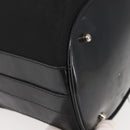 GUCCI Bamboo Hand Bag Nylon 2way Black Silver Auth BA5354-16