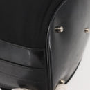 GUCCI Bamboo Hand Bag Nylon 2way Black Silver Auth BA5354-18