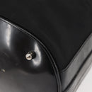 GUCCI Bamboo Hand Bag Nylon 2way Black Silver Auth BA5354-19