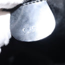 GUCCI Bamboo Hand Bag Nylon 2way Black Silver Auth BA5354-23