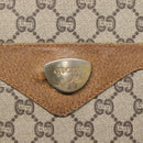 GUCCI GG Plus Supreme Web Sherry Line Tote Bag PVC Beige Gold Auth BA5355-9