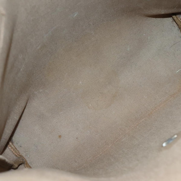 GUCCI GG Plus Supreme Web Sherry Line Tote Bag PVC Beige Gold Auth BA5355