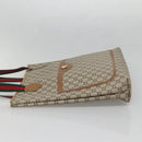GUCCI GG Plus Supreme Web Sherry Line Tote Bag PVC Beige Gold Auth BA5355-3
