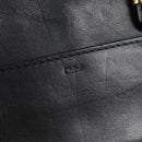 Chloe Little Alice Hand Bag Leather 2way White Gold Auth BA5358V-16