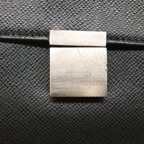 LOUIS VUITTON Taiga Selenga Clutch Bag Ardoise M30782 LV Auth BA536