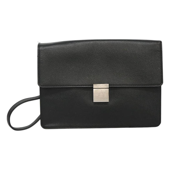 LOUIS VUITTON Taiga Selenga Clutch Bag Ardoise M30782 LV Auth BA536