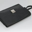 LOUIS VUITTON Taiga Selenga Clutch Bag Ardoise M30782 LV Auth BA536-6