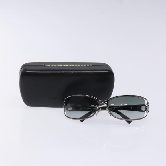 BVLGARI Sunglasses Metal Silver Auth BA5370
