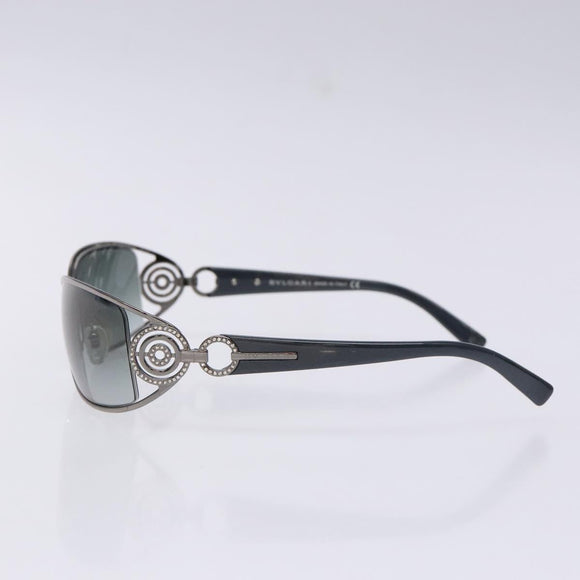 BVLGARI Sunglasses Metal Silver Auth BA5370