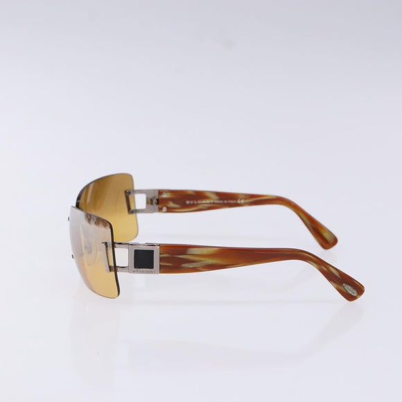 BVLGARI Sunglasses Plastic Brown Auth BA5371