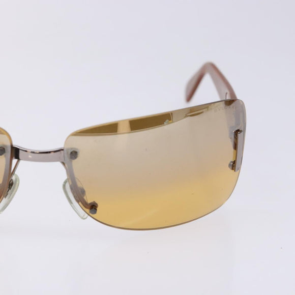 BVLGARI Sunglasses Plastic Brown Auth BA5371