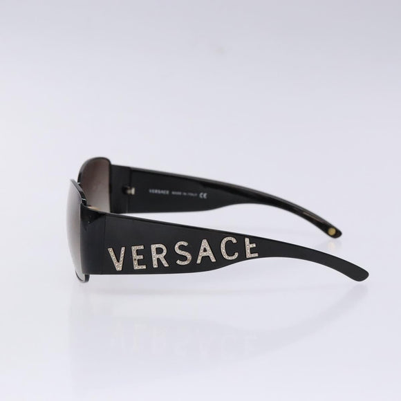 VERSACE Sunglasses Plastic Black Auth BA5372