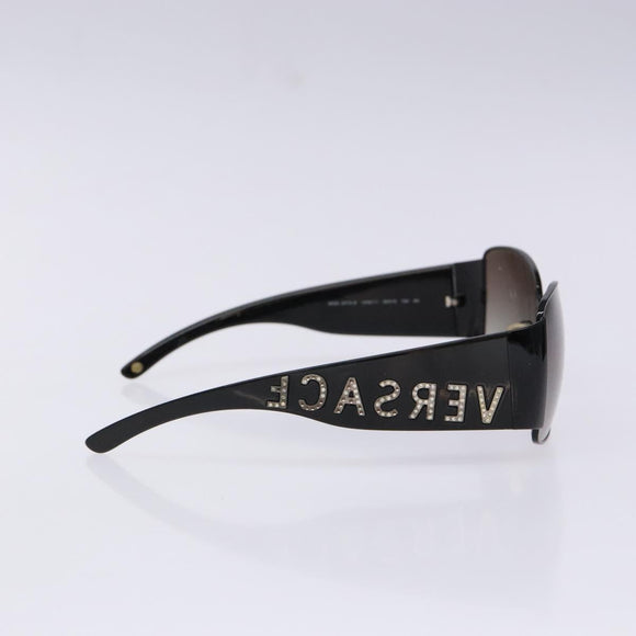 VERSACE Sunglasses Plastic Black Auth BA5372