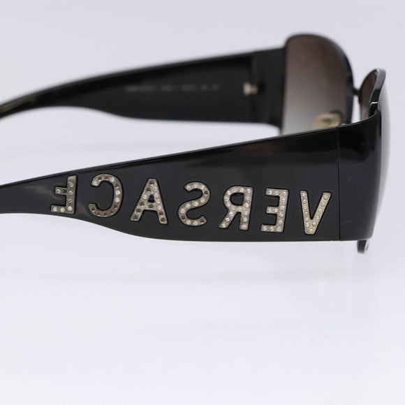 VERSACE Sunglasses Plastic Black Auth BA5372