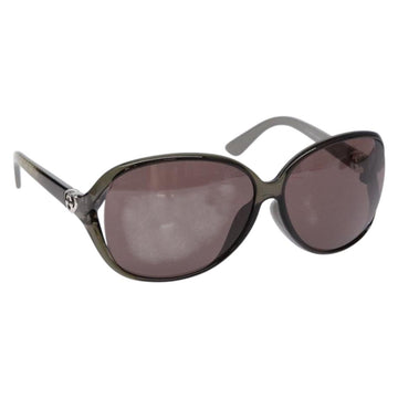 GUCCI Sunglasses Plastic Brown Auth BA5374