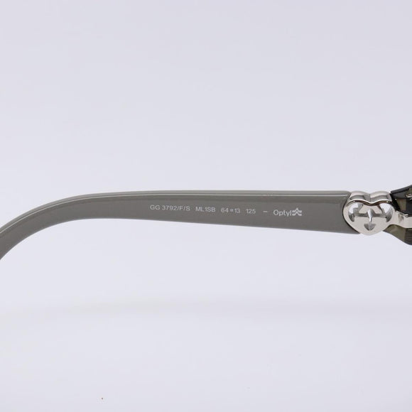 GUCCI Sunglasses Plastic Brown Auth BA5374