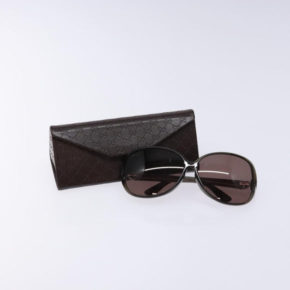 GUCCI Sunglasses Plastic Brown Auth BA5374