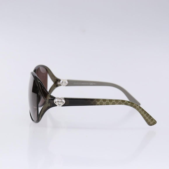 GUCCI Sunglasses Plastic Brown Auth BA5374