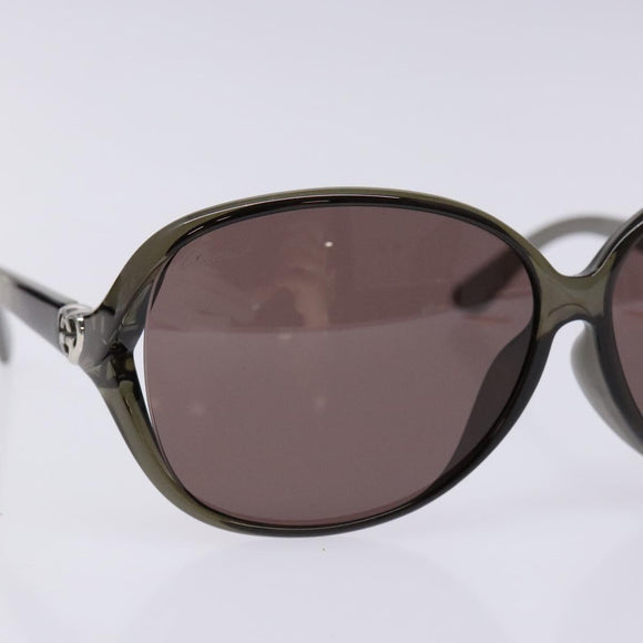 GUCCI Sunglasses Plastic Brown Auth BA5374