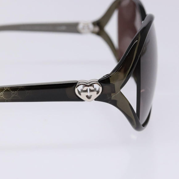 GUCCI Sunglasses Plastic Brown Auth BA5374