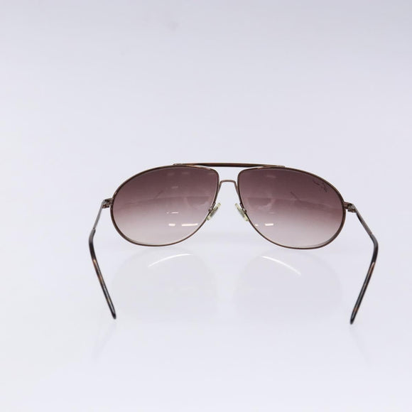 GUCCI Sunglasses Metal Brown Auth BA5375