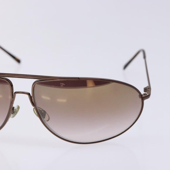 GUCCI Sunglasses Metal Brown Auth BA5375