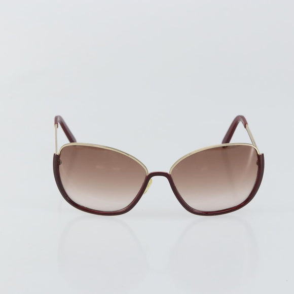 Chloe Sunglasses Plastic Gold Auth BA5378