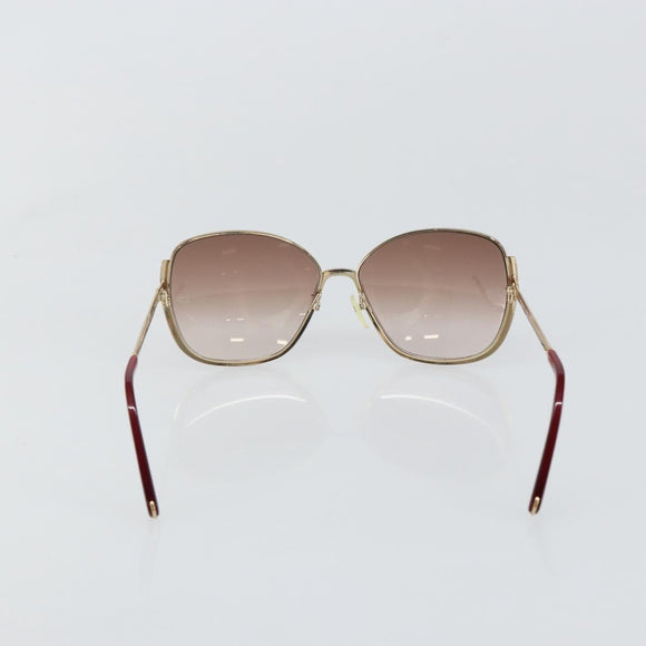 Chloe Sunglasses Plastic Gold Auth BA5378