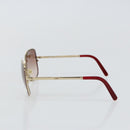 Chloe Sunglasses Plastic Gold Auth BA5378-4