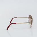 Chloe Sunglasses Plastic Gold Auth BA5378-5