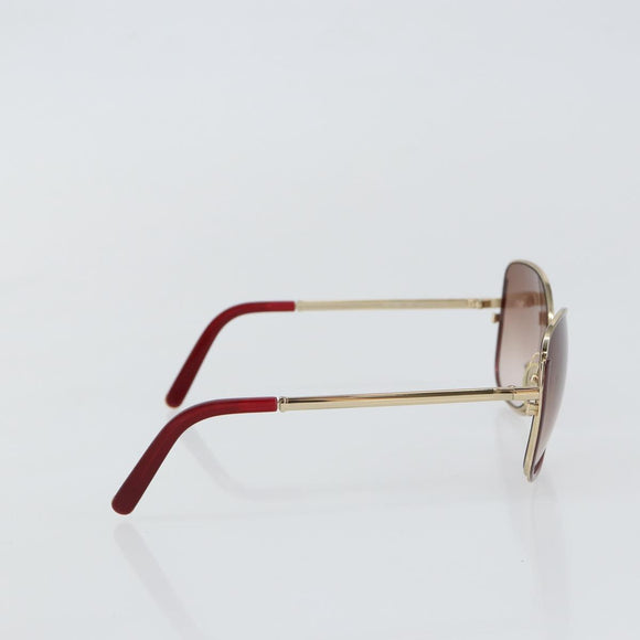 Chloe Sunglasses Plastic Gold Auth BA5378