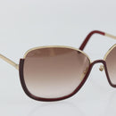 Chloe Sunglasses Plastic Gold Auth BA5378-6