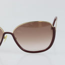 Chloe Sunglasses Plastic Gold Auth BA5378-7
