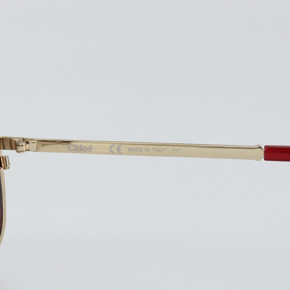 Chloe Sunglasses Plastic Gold Auth BA5378