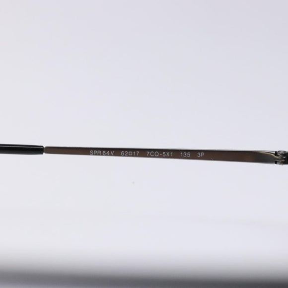 PRADA Sunglasses Metal Silver Auth BA5379