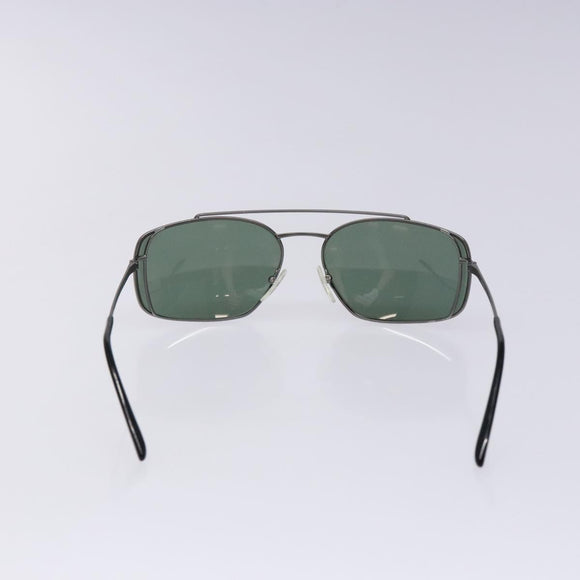 PRADA Sunglasses Metal Silver Auth BA5379