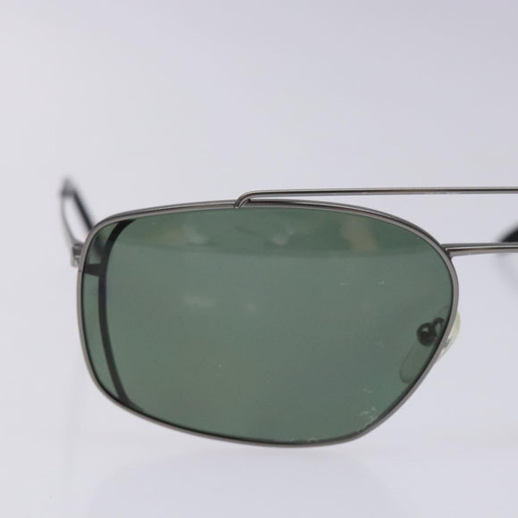 PRADA Sunglasses Metal Silver Auth BA5379