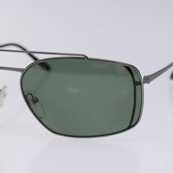 PRADA Sunglasses Metal Silver Auth BA5379