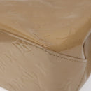 LOUIS VUITTON Monogram Vernis Reade PM Hand Bag Noisette M91334 LV Auth BA538-9