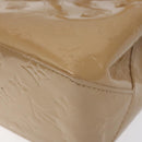 LOUIS VUITTON Monogram Vernis Reade PM Hand Bag Noisette M91334 LV Auth BA538-15