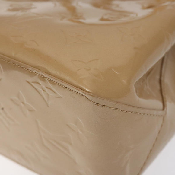 LOUIS VUITTON Monogram Vernis Reade PM Hand Bag Noisette M91334 LV Auth BA538