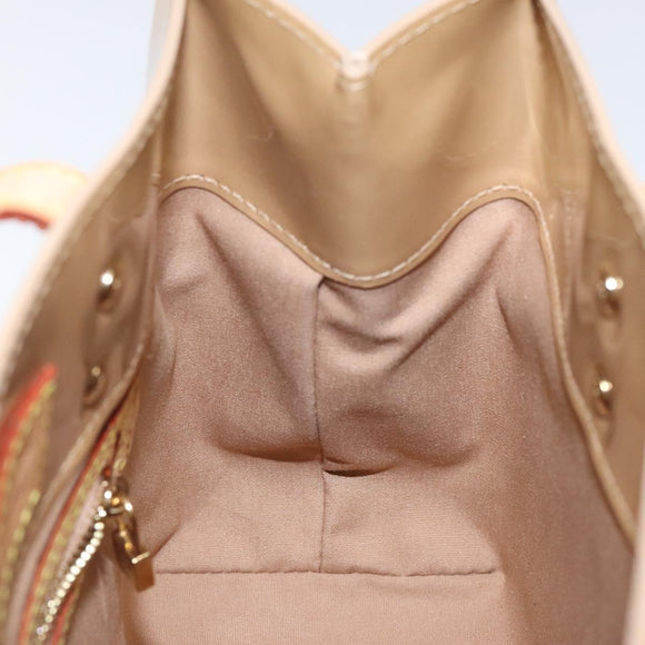LOUIS VUITTON Monogram Vernis Reade PM Hand Bag Noisette M91334 LV Auth BA538