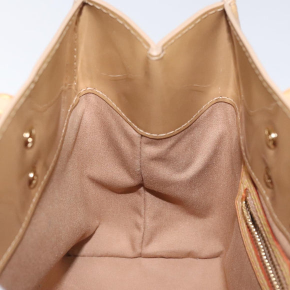 LOUIS VUITTON Monogram Vernis Reade PM Hand Bag Noisette M91334 LV Auth BA538