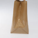 LOUIS VUITTON Monogram Vernis Reade PM Hand Bag Noisette M91334 LV Auth BA538-3