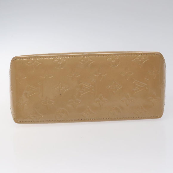 LOUIS VUITTON Monogram Vernis Reade PM Hand Bag Noisette M91334 LV Auth BA538