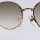 SAINT LAURENT Sunglasses Metal Gold Auth BA5381-10