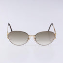 SAINT LAURENT Sunglasses Metal Gold Auth BA5381-2