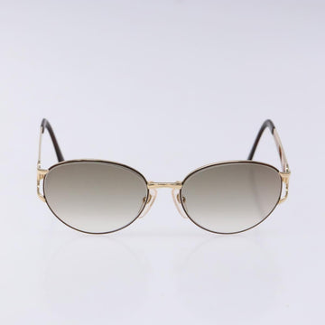 SAINT LAURENT Sunglasses Metal Gold Auth BA5381 - 0